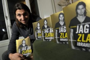 AC Milan's and Sweden's soccer player Zlatan Ibrahimovic poses during a news conference on the occasion of the promotion of his autobiography "I am Zlatan", in Stockholm